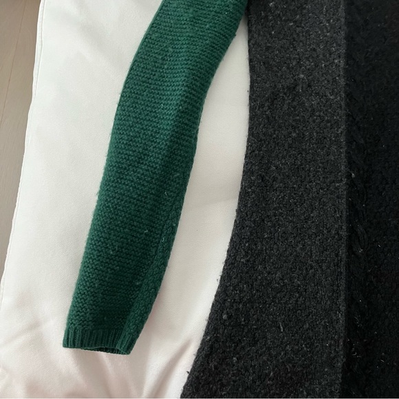 Theory green grey black wool sweater dress - Picture 6 of 15